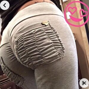 IN SEARCH OF!! Cute Booty Lounge Light Heather Grey Lounge Pants!